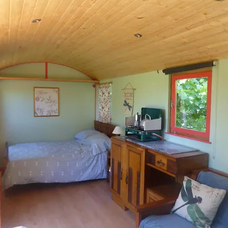 Rosa The Cosy - Gypsy Wagon - Shepherds Hut, River Views Off-grid Eco Living Tatil Evi *
