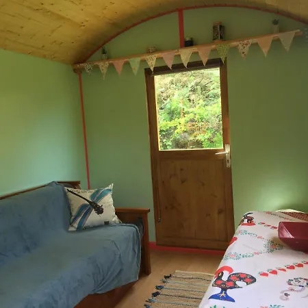 度假居 Rosa The Cosy - Gypsy Wagon - Shepherds Hut, River Views Off-grid Eco Living 大佩德罗冈