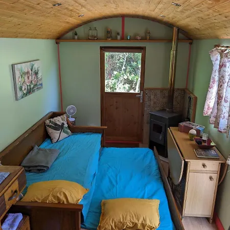 Rosa The Cosy - Gypsy Wagon - Shepherds Hut, River Views Off-grid Eco Living *
