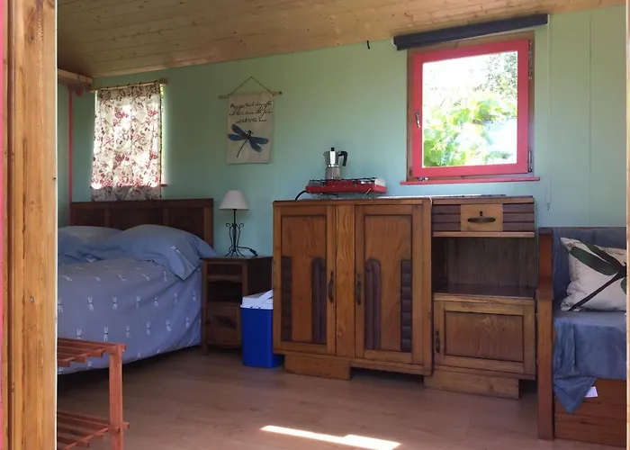 Rosa The Cosy - Gypsy Wagon - Shepherds Hut, River Views Off-grid Eco Living